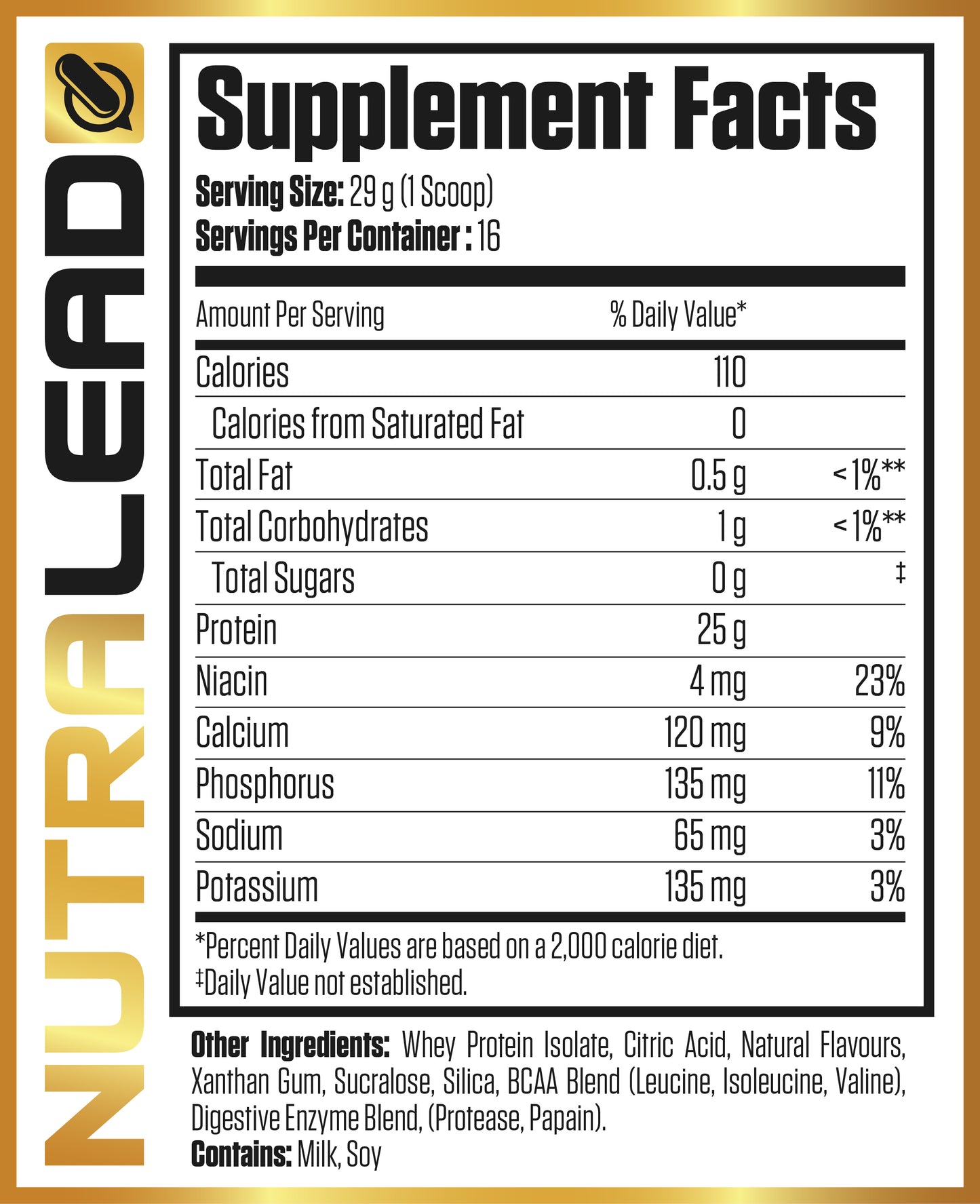 Whey Protein Isolate 1lb